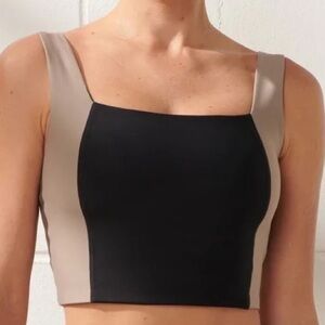 Abercrombie YPB sculptlux square neck slim tank